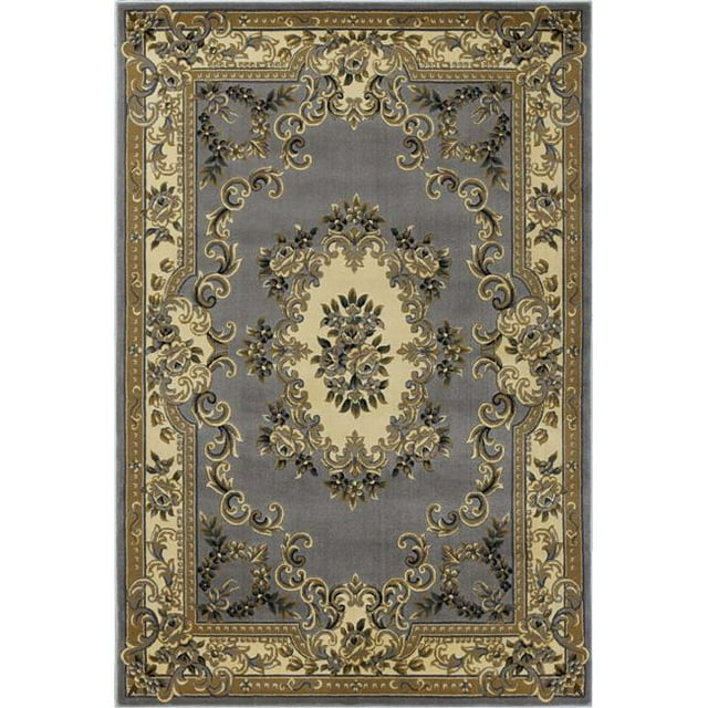 HomeRoots 352465 5 ft. 3 in. x 7 ft. 7 in. Polypropylene Slate Blue Area Rug