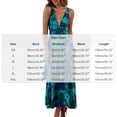 thumbnail image 3 of Ovbmpzd Maxi Summer Dresses for Women Green Elegant A-Line Tiered Dresses Sleeveless V-Neck Casual Dresses Women'S Summer Dresses,S, 3 of 5