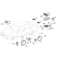 thumbnail image 2 of New Genuine Mercedes-Benz Front Left Door Tweeter Speaker 2128201002 OEM, 2 of 10