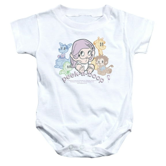 Trevco Boop-Peek A Boo - Infant Snapsuit - White- Extra Large 24 Months