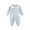 Blue, variant on Zwiiyzr Baby Infant Long Sleeve Onesie Boys Girls Cotton Jumpsuit Rompers Fall and Winter Cotton Warm Newborn Crawling Baby Clothes Holiday Birthday Gift Blue