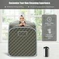 thumbnail image 3 of Portable Steam Sauna w/ 9-gear Adjustable Temperature & Herbal Box Grey, 3 of 9