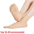 thumbnail image 5 of 5 Pairs Women Thin Sheer Short Ankle Nylon Socks with Antislip Gripper Bottom, 5 of 20