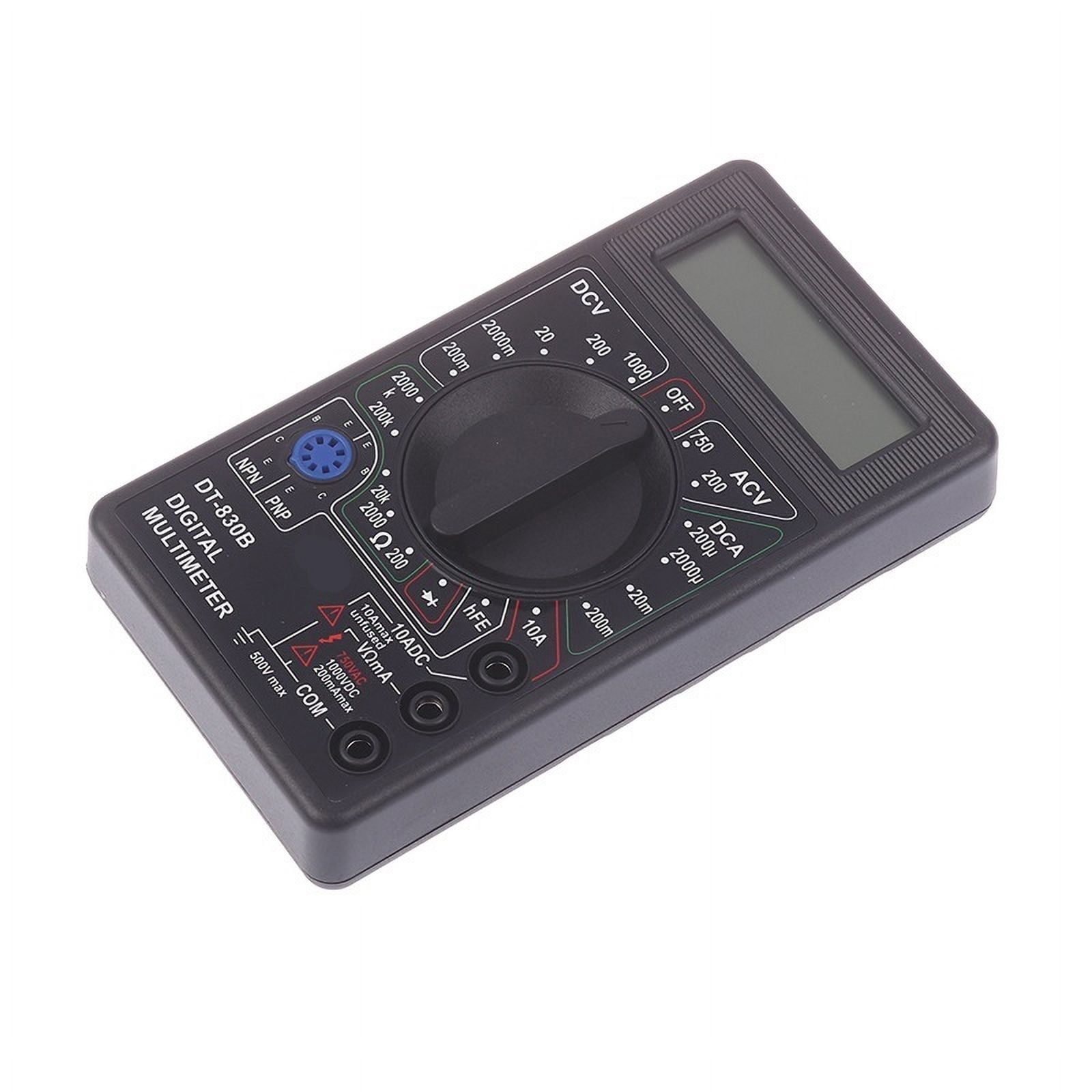 LCD Auto Range Digital Voltmeter Multimeter Ohmmeter Volt Tester Measures Voltage Current