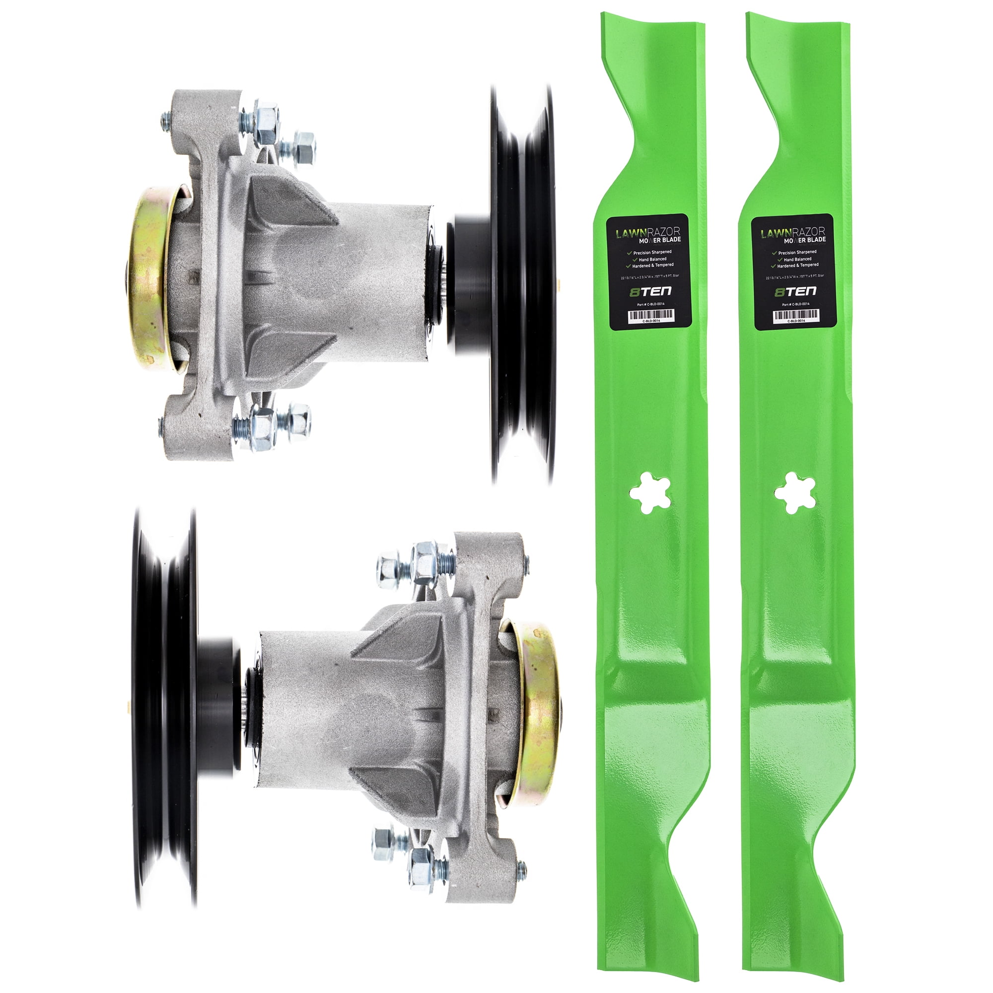 8TEN Spindle Medium Lift Blade Kit for Husqvarna EZ 4220 4624 Z 246