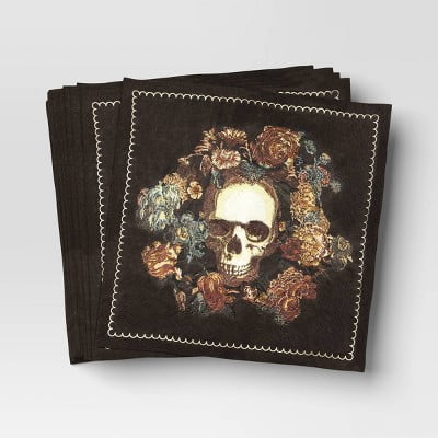 20pk Skull Beverage Napkins