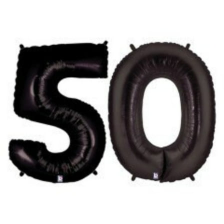 40" NUMBER 50 OVER the HILL Megaloon Balloon  Large Shape Foil Mylar Balloon  Party Supplies Decorations Foil Mylar Balloon