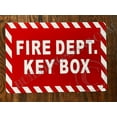 thumbnail image 2 of FIRE DEPT Key Box Sign (RED, Reflective, Aluminium 7X10,Rust Free)-Zebra LINE (ref-2201), 2 of 5