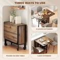 thumbnail image 4 of HOMCOM Table à Manger Mobile Pliable Table de Cuisine Extensible Étagère de Rangement, 4 of 10