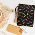 thumbnail image 4 of HELLHERO Colorful Dragonfly Pattern Book Sleeve Cover Book Carrying Case with Waterproof Polyester Book Organzier Holder for Women Books, Magazines, 4 of 8