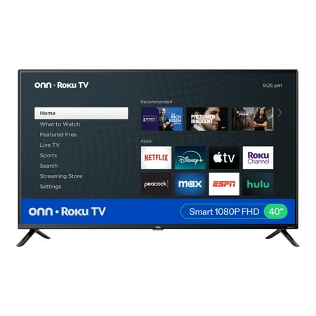 onn 40” Class 1080P FHD Roku Smart Television, 100058007