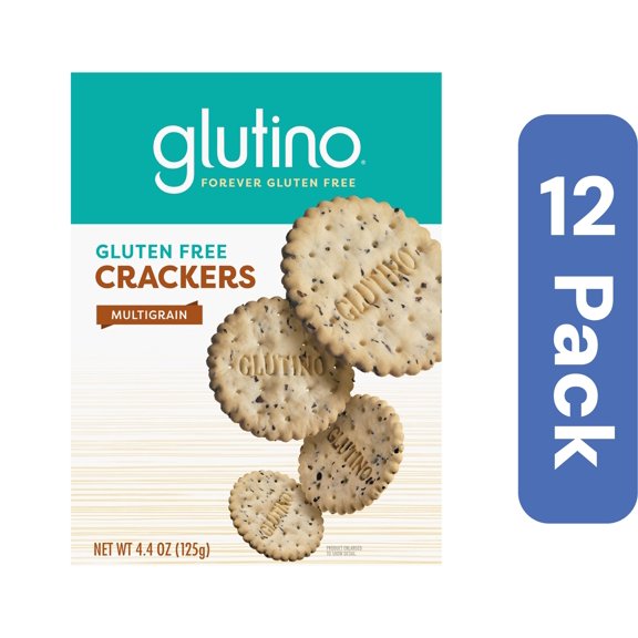 Glutino Multigrain Crackers 4.4 oz (Pack Of 12)