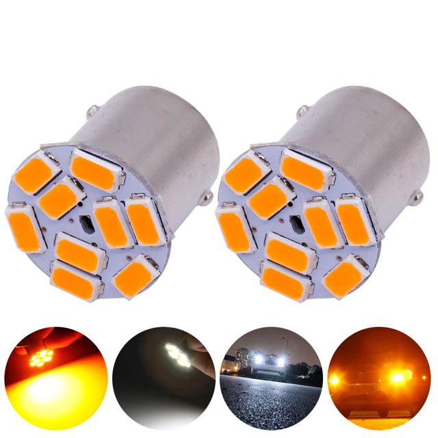 P21W Bombilla LED 1156 BAU15S BA15S PY21W BAY15D 5630 9Smd Bombillas Para Coche Indicador De Señal De Giro Blanca huangjie unisex