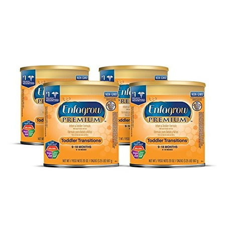 Enfagrow PREMIUM Toddler Transitions, 20 oz Cans, 4 Count