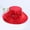 502_Red, variant on CYSFASHION Fedora Hats for Women Retro Classic Soft Panama Wide Brim Elegant Bucket Hat Navy