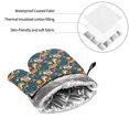 thumbnail image 6 of Pofeuu Squirrel Garden Delight Print Oven Mitts and Pot Holders 4 pcs Set,High Heat Resistant 500 Degree Extra Thicken Long Kitchen Cotton Oven Glove for Cooking, 6 of 6