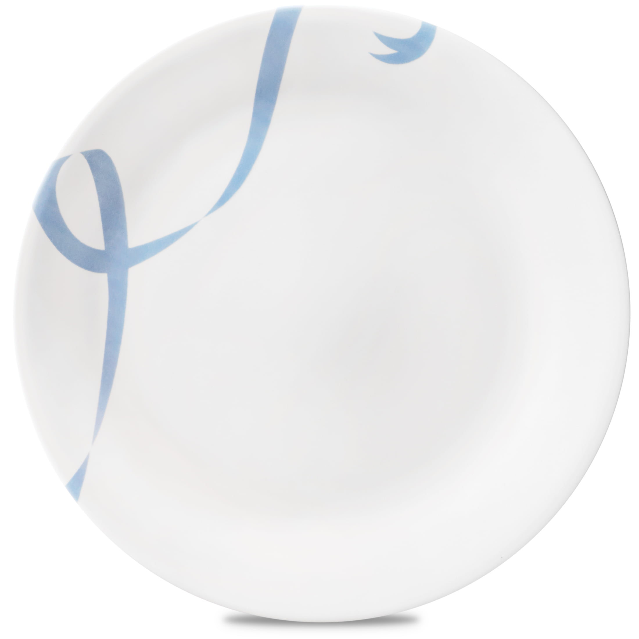 (2 pack) Corelle Blue Ribbons 10.3" Glass Dinner Plate