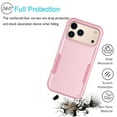 thumbnail image 5 of iPhone 17 Pro Max Case , 2 in 1 Phone Case for iPhone 17 Pro Max 6.9 inch ,Takfox Shockproof Protection Heavy Duty Armor Hard Plastic & Rubber Rugged Full Body Bumper Cover- Rose Gold, 5 of 9