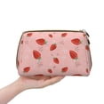 thumbnail image 4 of Cauagu Cute Strawberry C Print Large Cosmetic Bag,Portable Cosmetics Pouch Travel Makeup Bag Large Capacity Travel Makeup Case Organizer Makeup Brush Organizer, 4 of 8
