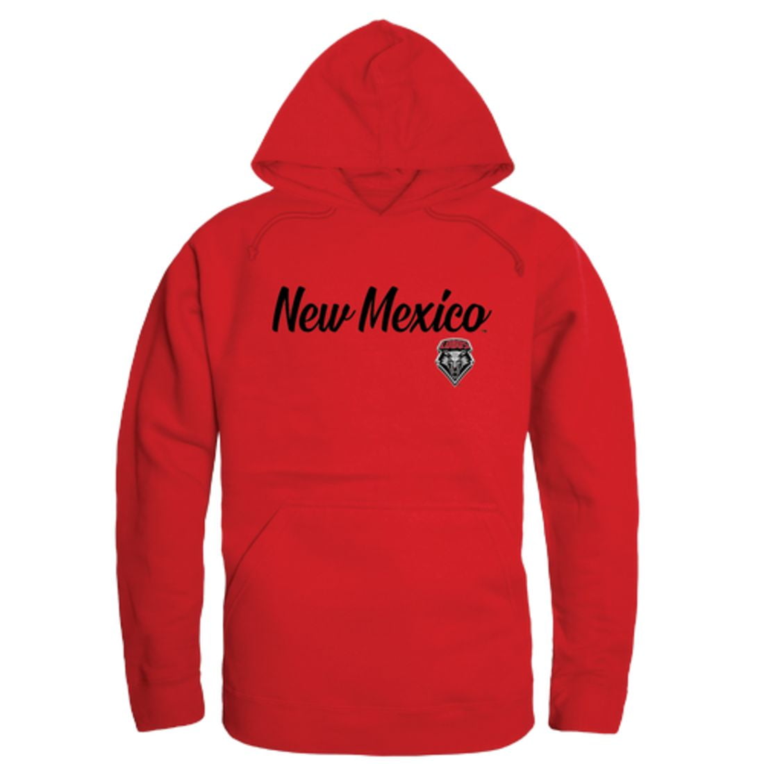 UNM University of New Mexico Lobos Script Hoodie Sweatshirt Red X-Large ...