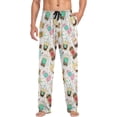 thumbnail image 4 of HPINK-T Mens Sleep Pajama Pants Set Bottoms Capybara Fleece Lounge Sleepwear PJs S, 4 of 7
