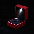thumbnail image 2 of Estuche para anillos, moderno estuche para anillos con luz LED, estuche para guardar anillos, confiabilidad excepcional, 2 of 10