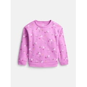 Wonder Nation Baby & Toddler Fleece Crewneck Sweatshirt, Sizes 6M-5T