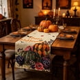 thumbnail image 6 of PoyoKee Table Runner, Halloween Pumpkin Ghost Table Cloth, Linen Tablecloth Party Decorations for Kitchen and Dining, Home Decor, 72 x 13 inch, 6 of 6