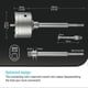 thumbnail image 2 of BINOTA 100mm Concrete Hole Saw, Circular Drill Bits, Hole Saw, with SDS Plus Shank, for Concrete, Cement, Brick Wall, Stone Masonry, 2 of 5