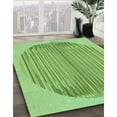 thumbnail image 3 of Ahgly Company Machine Washable Indoor Square Transitional Green Apple Green Area Rugs, 8' Square, 3 of 7