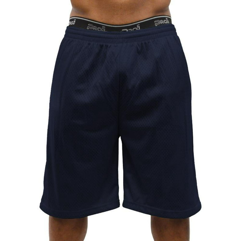 Pro 5 - Pro 5 Mens Plain Mesh Shorts,Navy Blue,XL - Walmart.com ...