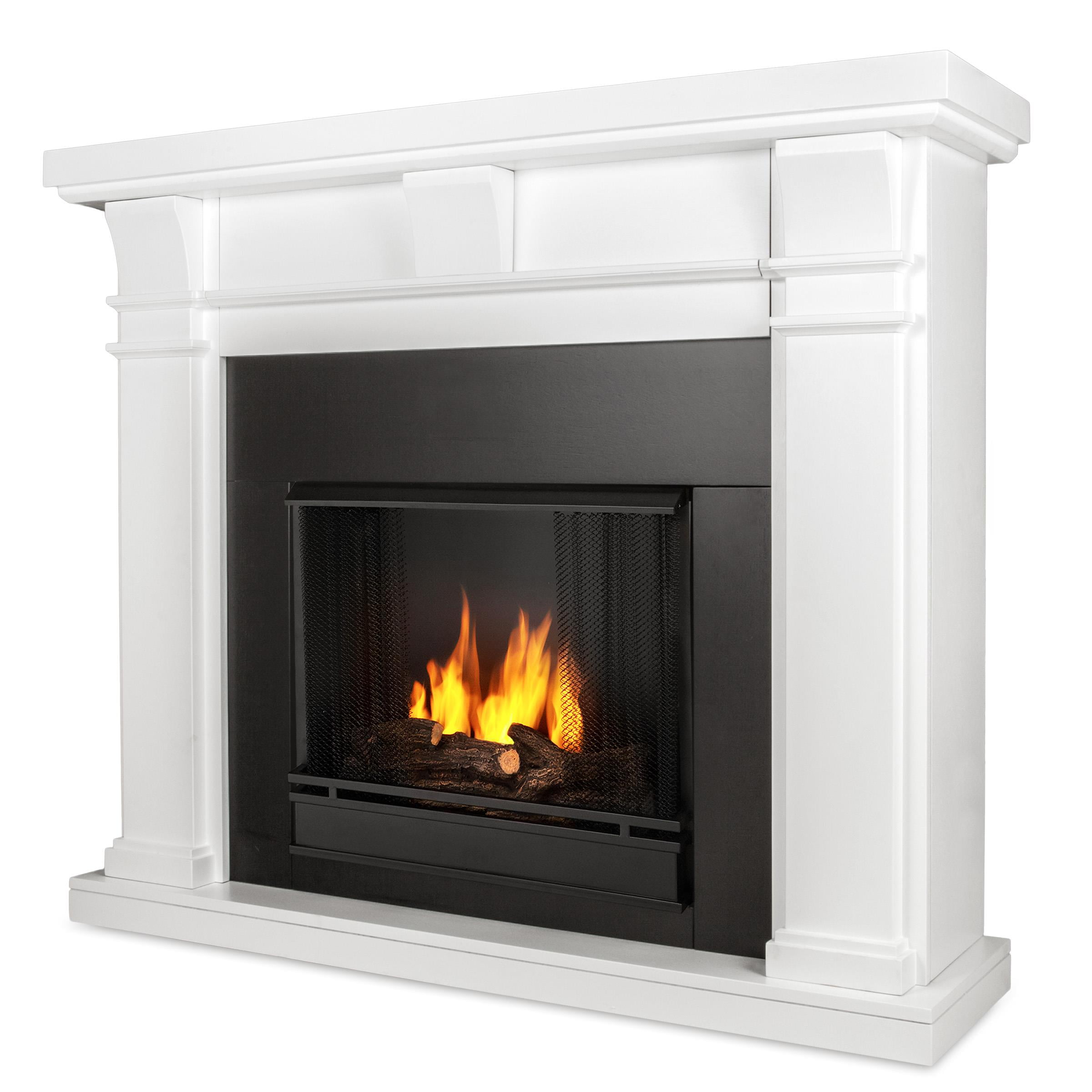 Real Flame Porter Ventless Gel Fireplace Finish White Com Departments