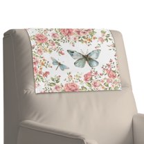 Xoenoiee Dragonfly Butterfly Print Head Rest Cover for Recliner Sofa Recliner Headrest Protector Faux Leather Non Slip Headrest Covers for Recliners Office & Theater Seat, 1 Pack