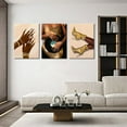 thumbnail image 2 of Black Woman Canvas Wall Art Modernity Fashion Painting Pictures Wall Decor African American Black Female Posters Prints Artwork for Bathroom Bedroom Living Room Home Decoration, 2 of 6