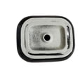 thumbnail image 4 of 16 x 16 in. Square Matte Black Finish Ceramic Bathroom Vessel Sink, 4 of 10