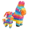 thumbnail image 4 of 4-Piece Set Small and Mini Donkey Pinata with Stick and Blindfold for Birthday Party, Mexican Fiesta, Cinco de Mayo, 4 of 10