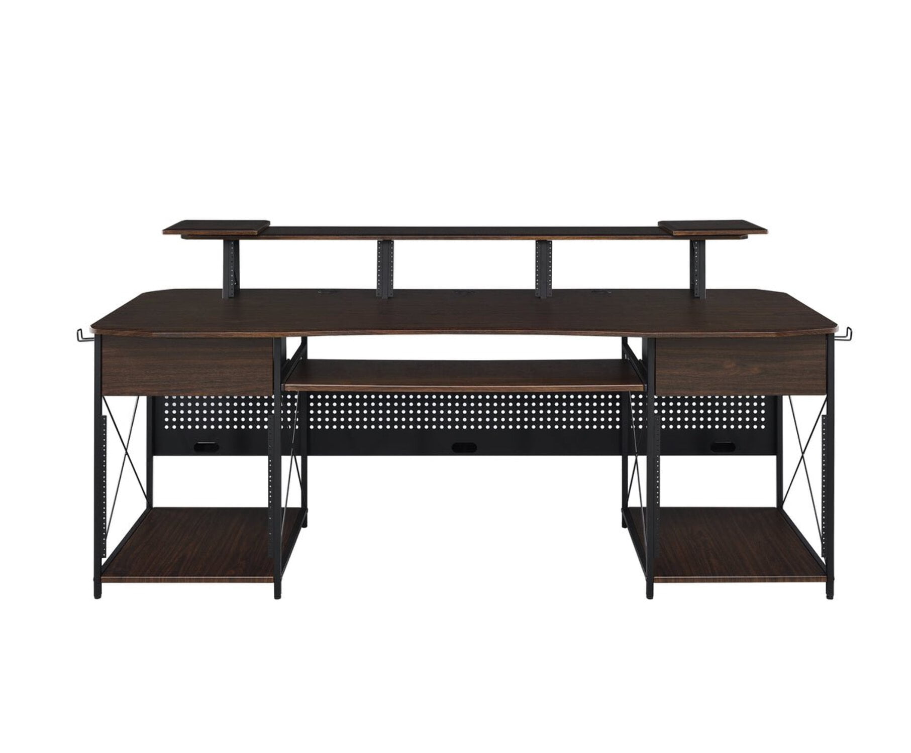 Musiea EX200 Series Pro Music Recording Studio Desk Workstation w/ 3 x 4U Rack and 2 x 9U Rack