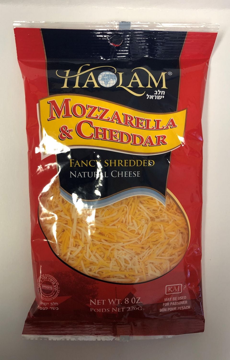 Mozzarella et Cheddar Râpés Haolam Mozzarella et Cheddar