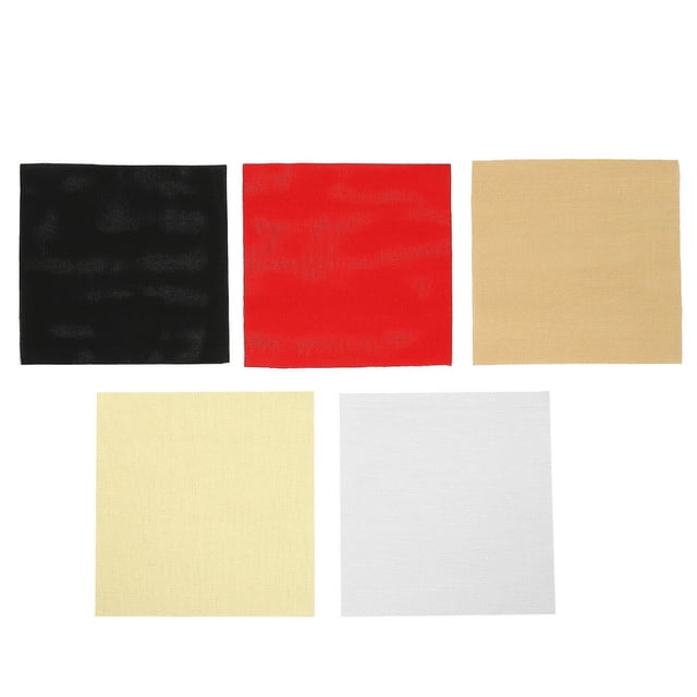 LOVEVER Parvistic 5pcs Embroidery Cloth Cross Stitch Aida Cloth Cross-Stitch Fabric for DIY Handmade
