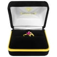 thumbnail image 3 of Galaxy Gold 14k Yellow Gold Heart-shaped Pink Topaz Ring - Size 11, 3 of 3