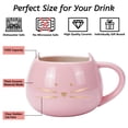 thumbnail image 2 of Taza de café Koolkatkoo Cat Ceramic 3D Animal Inside 350 ml, rosa, 2 of 7