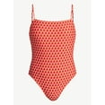 thumbnail image 5 of Time and Tru Women's and Women’s Plus Square Neck One-Piece Swimsuit, Sizes XS-3X, Family Swim, 5 of 6