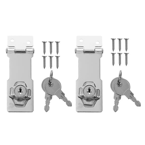 unbranded  2 Pcs inside Door Lock Barrel Bolt Latch Chain Security Silver