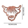 thumbnail image 3 of Tapete de madera para tazas, manteles individuales antiescaldados, posavasos en forma de ganado de montaña, utensilios de cocina Ndcxsfigh Libre de BPA, 3 of 8