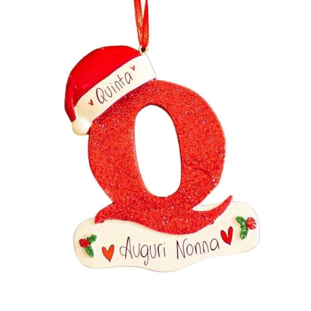 EZLIFE Decoración navideña 26 letras Letras acrílicas Colgante Árboles de Navidad Orna E αζ G3T9