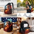 thumbnail image 2 of KUIFORTI Fire Football Lightweight Backpack and Lunch Box Kid Backpack Set 4Pcs Boys School Bag Pencil Bags Water Bottle Sleeve for Elementary Primary Middle School Back to School, 2 of 7