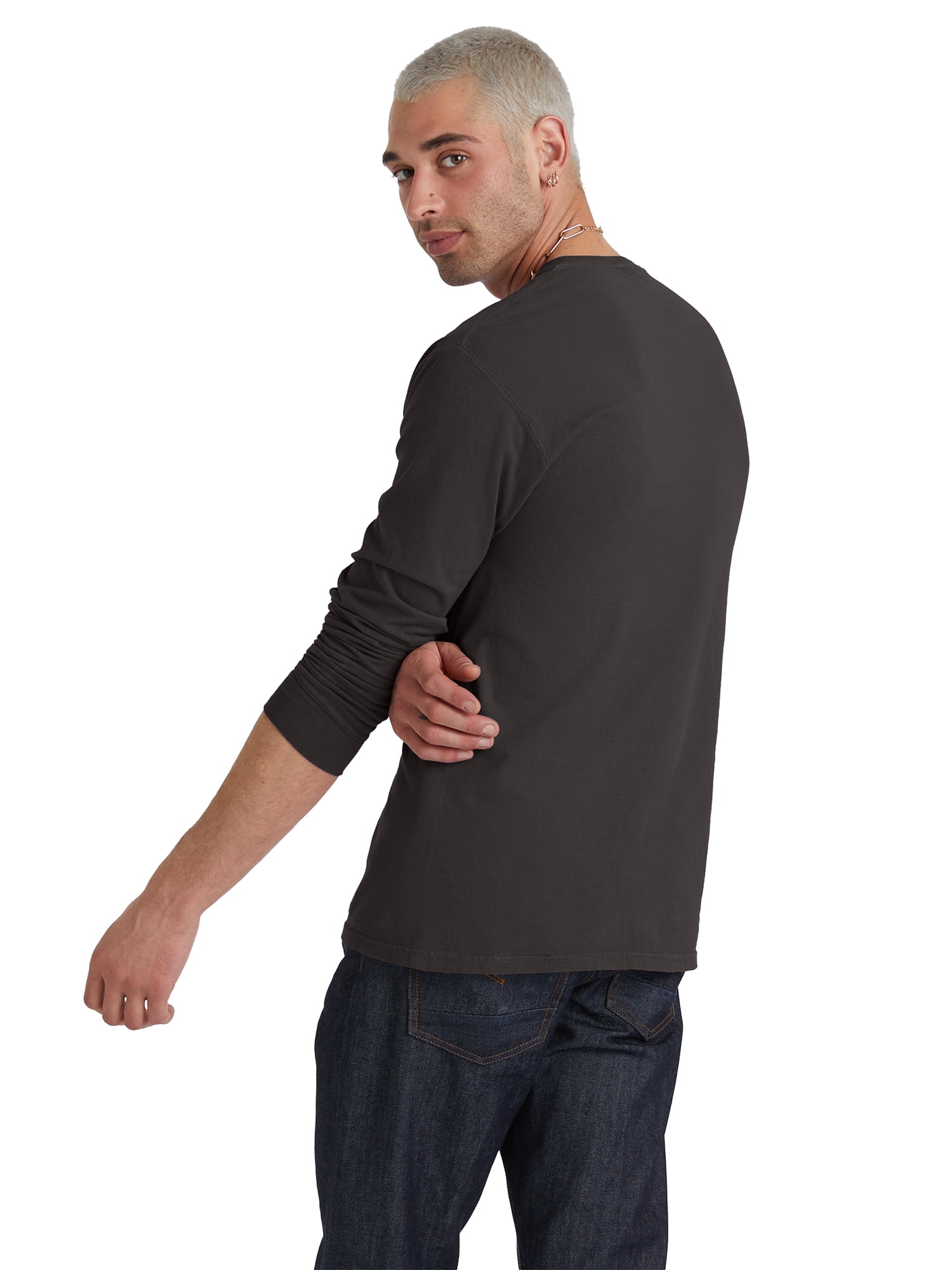 Hanes Originals Men's Garment Dyed Long-Sleeve T-Shirt, Sizes S-3XL