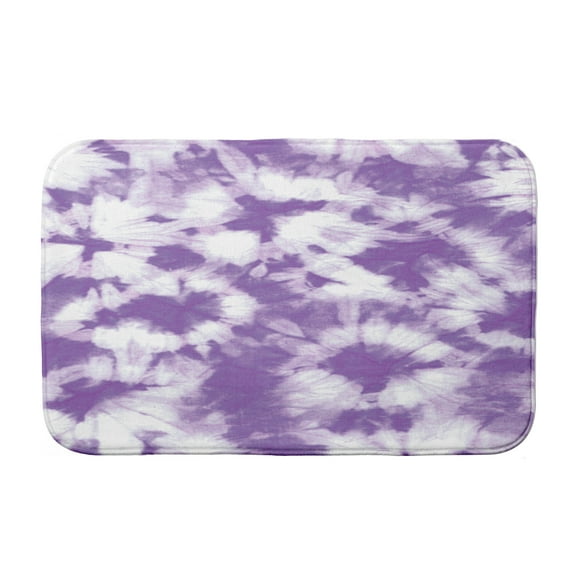Simply Daisy 24" x 17" Plush Microfiber Purple Chillax Bath Mat