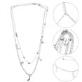 thumbnail image 3 of Moon Dangle Necklace Star Charm Choker Clavicle Jewelry Alloy Neck Pendant, 3 of 8