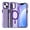 Purple, variant on Candy Color Translucent Phone Case for iPhone 13, Compatible with MagSafe - Ultra Slim Lightweight Shockproof Protective Anti-Yellow Phone Cover Designed for iPhone 13, Black